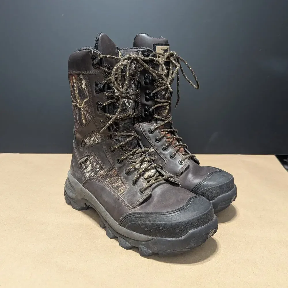 Red Wing Irish Setter King Toe Camo Leather Work Boots Lace Up Hunting Camping